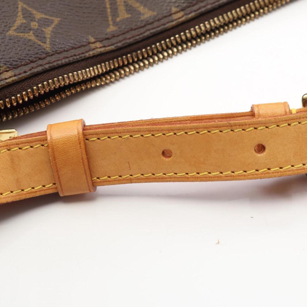 LOUIS VUITTON Authentic Brown Monogram Leather Shoulder Bag - Picture 11 of 13